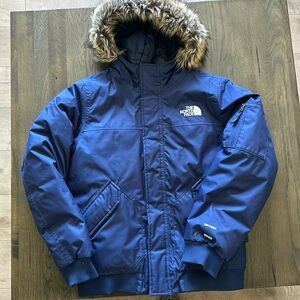Boys; size 14/16 winter parka; navy blue